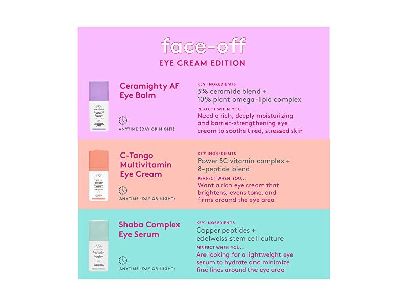 Drunk Elephant Ceramighty AF Eye Balm, Cushion + Strengthen, 0.5 fl oz/15 mL