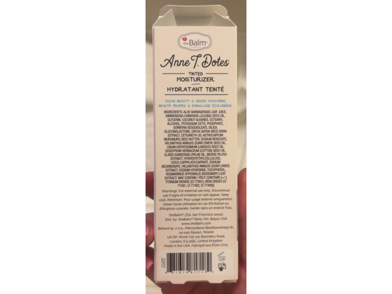 theBalm Anne T. Dotes Tinted Moisturizer, 18 Light, 1 fl oz/30 mL