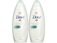 Dove Nourishing Body Wash, Sensitive Skin, 22 fl oz/650 mL, Pack Of 2 - thumbnail 1