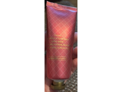 Australia Naturals Divine Hand Balm, Red Rose & Clary Sage, 2.99 fl oz/85 mL