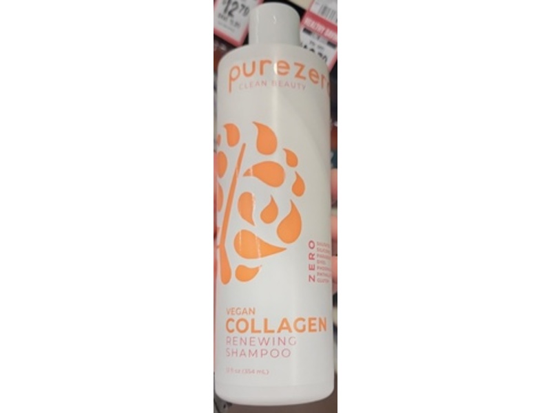 Purezero Clean Beauty Renewing Shampoo, Collagen, 12 fl oz/354 mL