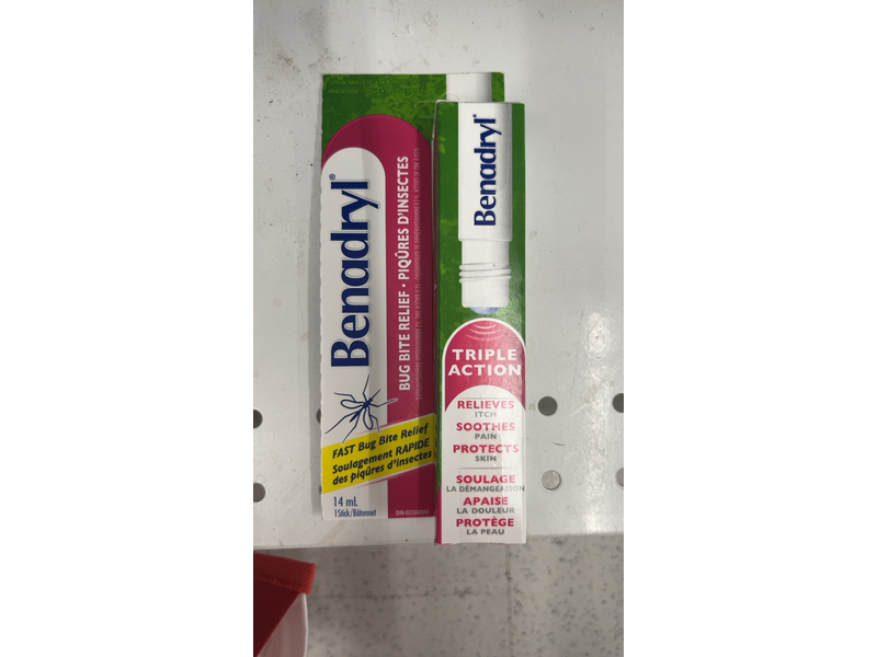 Benadryl Triple Action Bug Bite Relief, 14 mL