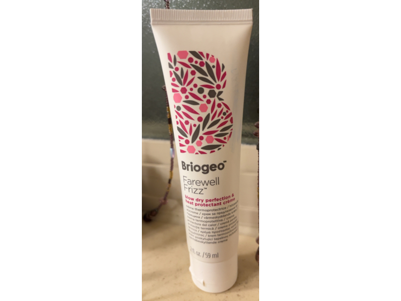 Briogeo Farewell Frizz Blow Dry Protection & Heat Protectant Creme, 2 fl oz/59 mL