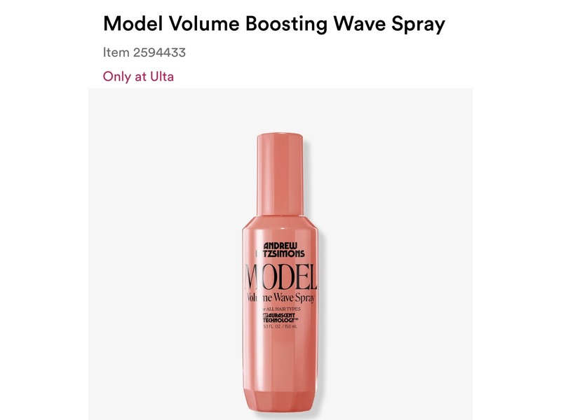 Andrew Fitzsimons Model Volume Wave Spray, 5.1 fl oz/ 150 mL