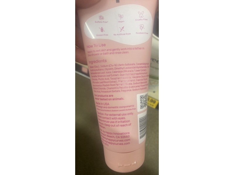 Happy Curves Daily Intimate Wash, Tropical Oasis, 7 fl oz/207 mL