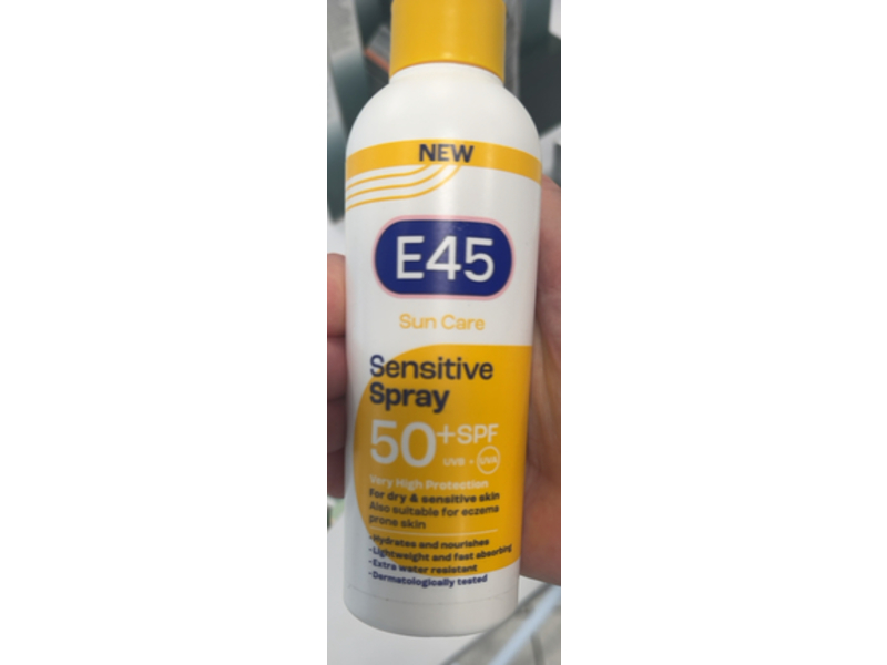 E45 Sun Care Sensitive Spray, SPF 50 +, 180 mL