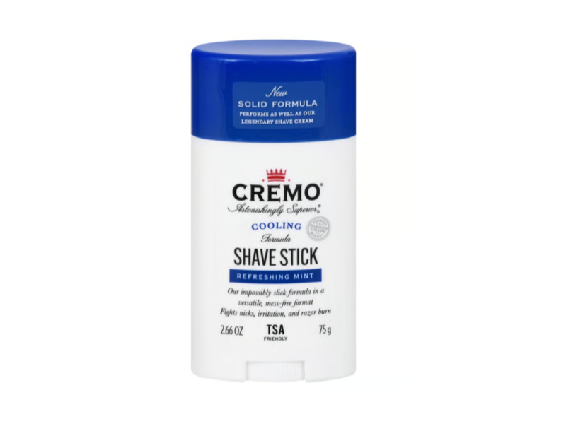 Cremo Cooling Shave Stick, Refreshing Mint, 2.66 oz/75 g
