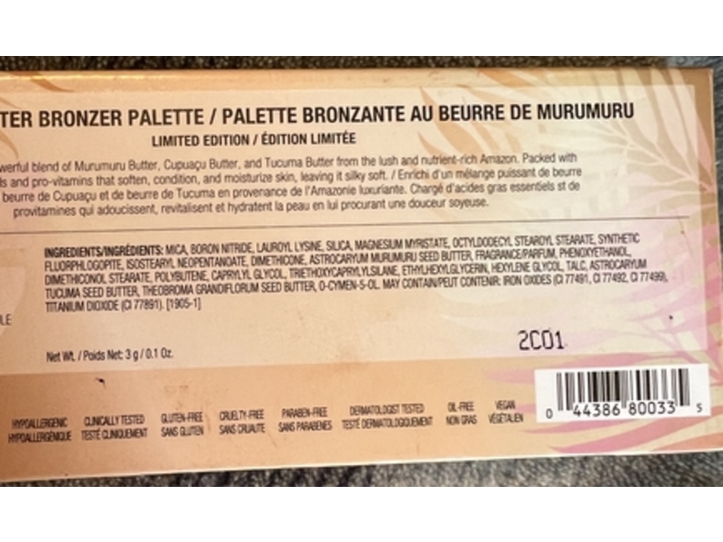 Physicians Formula Murumuru Palette, Butter Bronzer, 0.1 oz/3 g