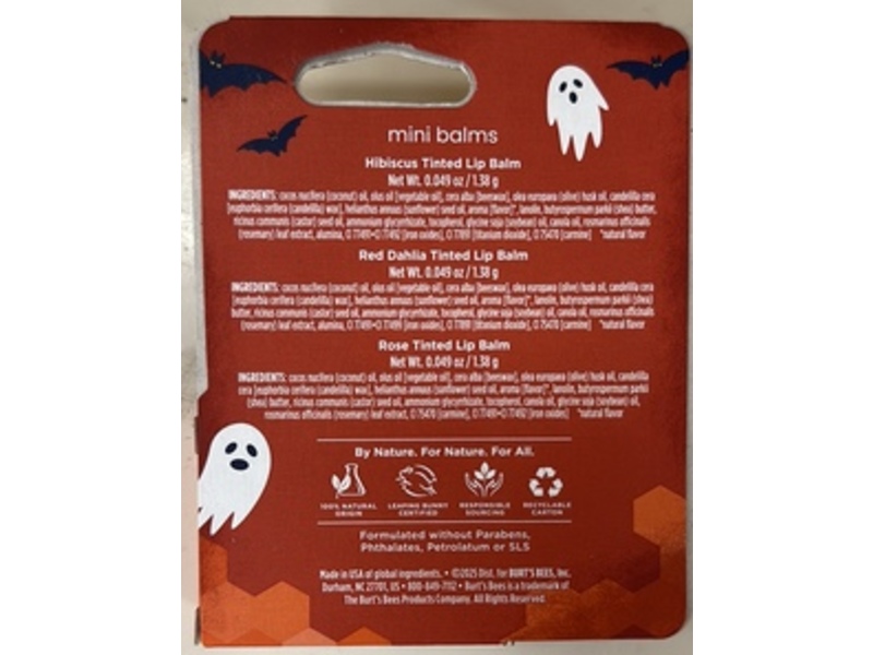 Burt's Bees A Lil Batty Lip Balm Gift Set, Halloween, 0.049 oz/1.38 g