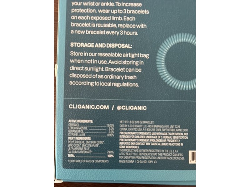 Cliganic Mosquito Repellent Bracelets, 10 Count