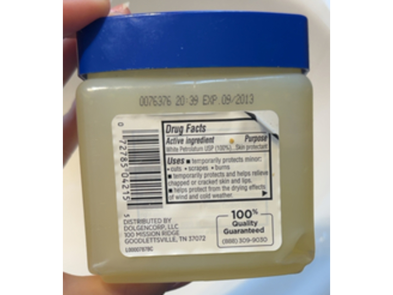 Dg Body Petroleum Jelly, 7.5 oz/212 g