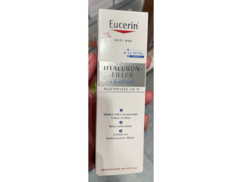 Eucerin Anti-Age Hyaluron Filler Eye Cream, 15 mL