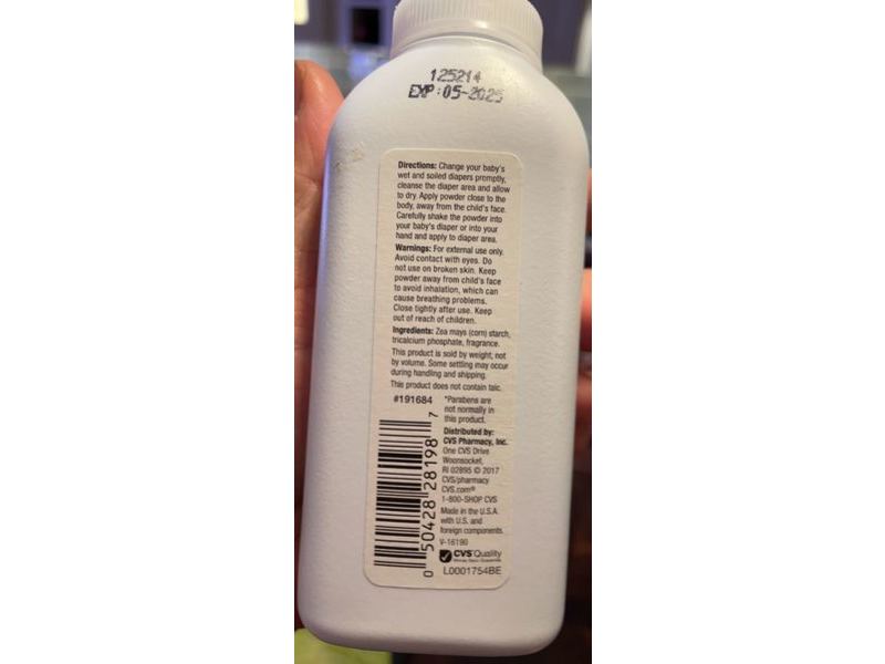 Cvs Health Baby Powder, Cornstarch, 4 oz/113 g