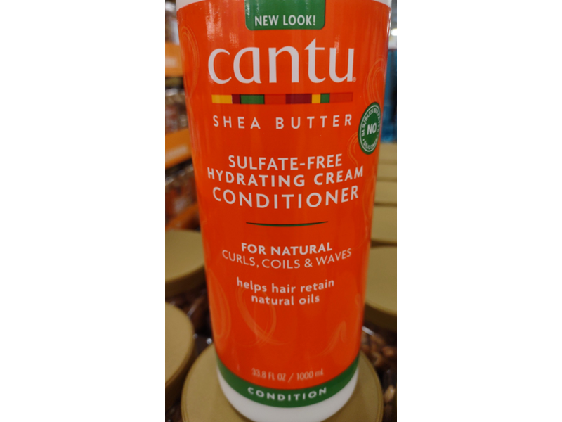 Cantu Hydrating Cream Conditioner, Shea Butter, 33.8 fl oz/1000 mL