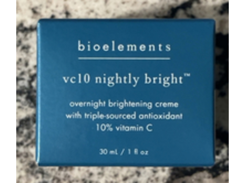 Bioelements vc10 Nightly Bright Overnight Creme, 1 fl oz/30 mL