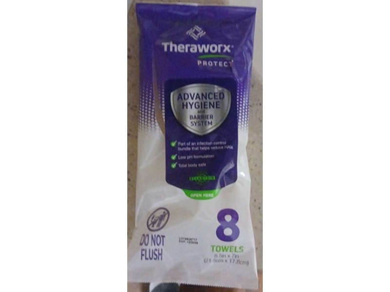 Theraworx Protect Advanced Hygiene & Barrier System Towels, 8 Count