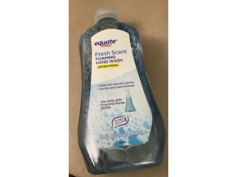 Equate Antibacterial Fresh Scent Foaming Hand Wash, 32 fl oz/946 mL