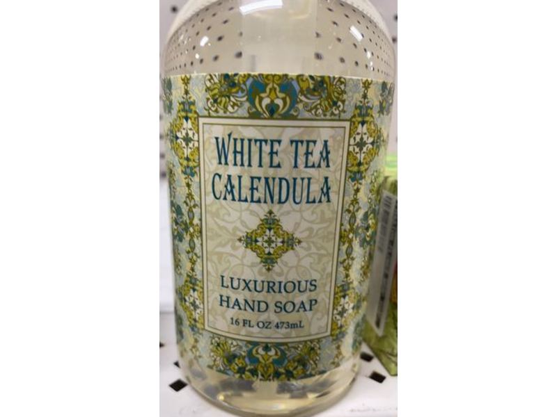 Greenwich Bay Trading Company White Tea Calendula Luxurious Hand Soap, 16 fl oz/473 mL