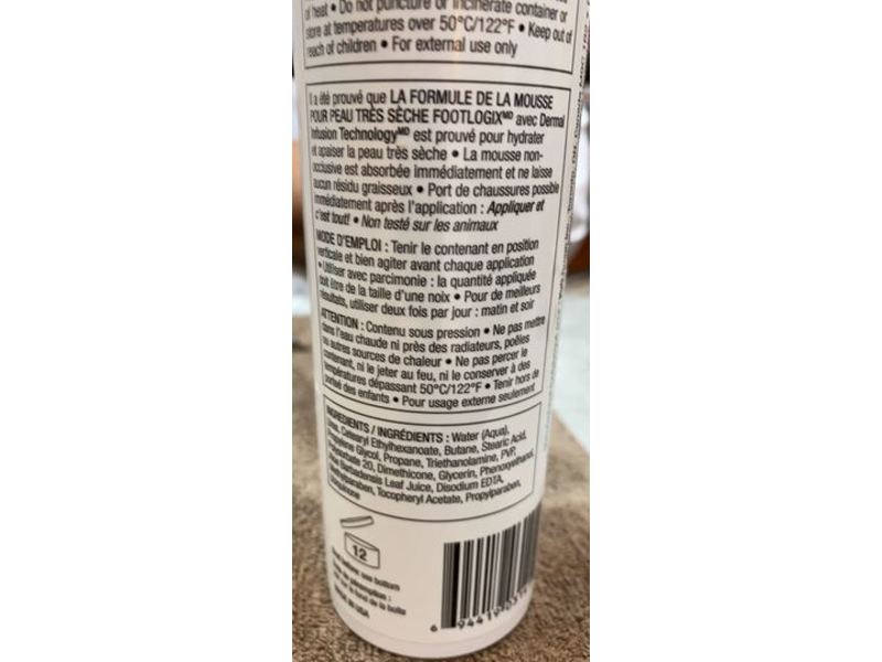 Footlogix Very Dry Skin Formula Mousse, 4.23 oz / 119.9 g