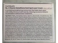 Numbuzin 5+ Vitamin Glutathione Dark Spot Laser Cream, 1.69 fl oz/50 mL - Image 4