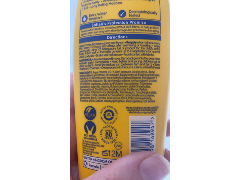 Boots Soltan Kids Suncare Lotion, SPF 50 +, 6.7 fl oz/200 mL