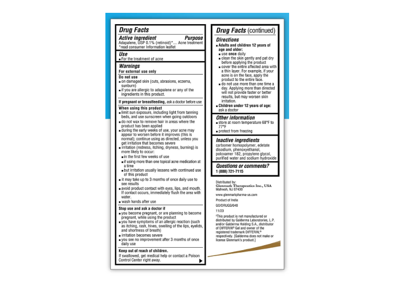 Glenmark Therapeutics Acne Treatment, 0.5 oz/15 g