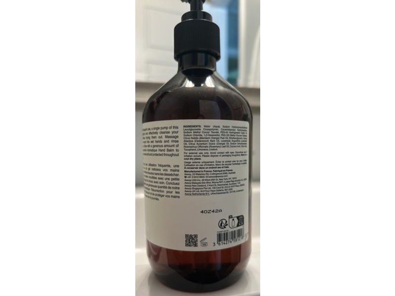Aesop Resurrection Aromatique Hand Wash, 16.9 fl oz/500 mL