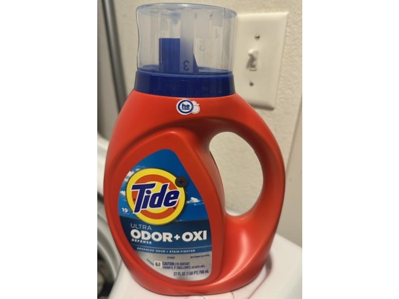 Tide+ Ultra Odor + Oxi Defense Stain Fighter, 19 Loads, 27 fl oz/798 mL