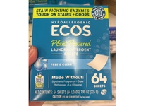 Ecos Laundry Detergent Sheets, 64 Loads, Free & Clear, 7.90 oz/224 g, 64 Count - Image 4