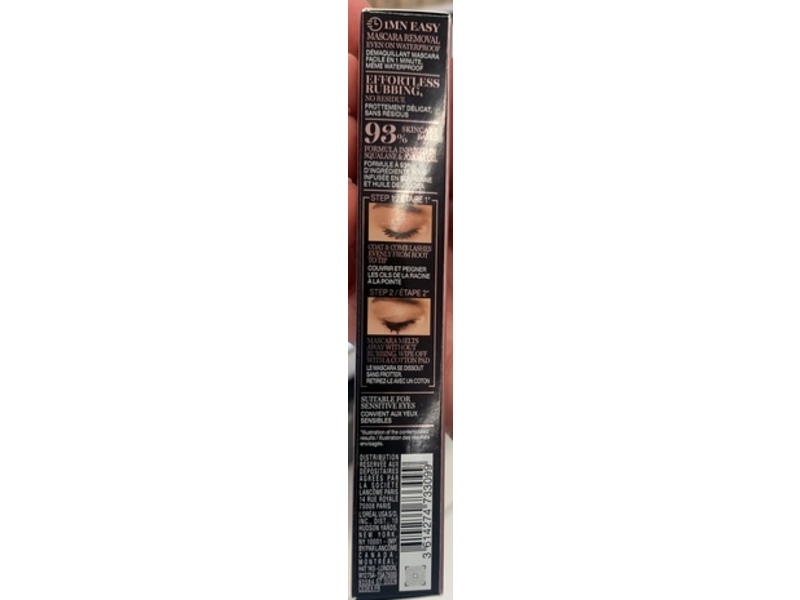 Lancome Mascara Melter Gentle Mascara Remover, Squalane & Jojoba Oil, 0.23 fl oz/7 mL