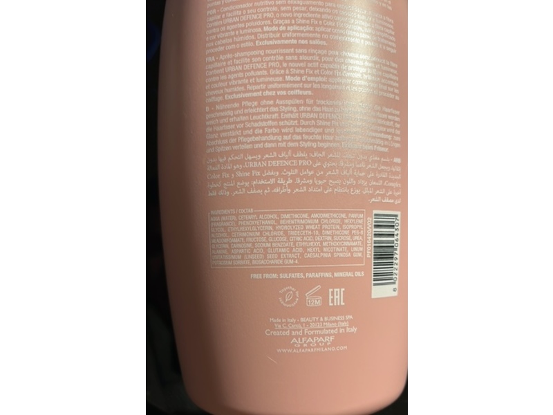 Alfaparf Milano Semi Di Lino Nutritive Leave In Hair Conditioner, 33.8 fl oz/1000 mL