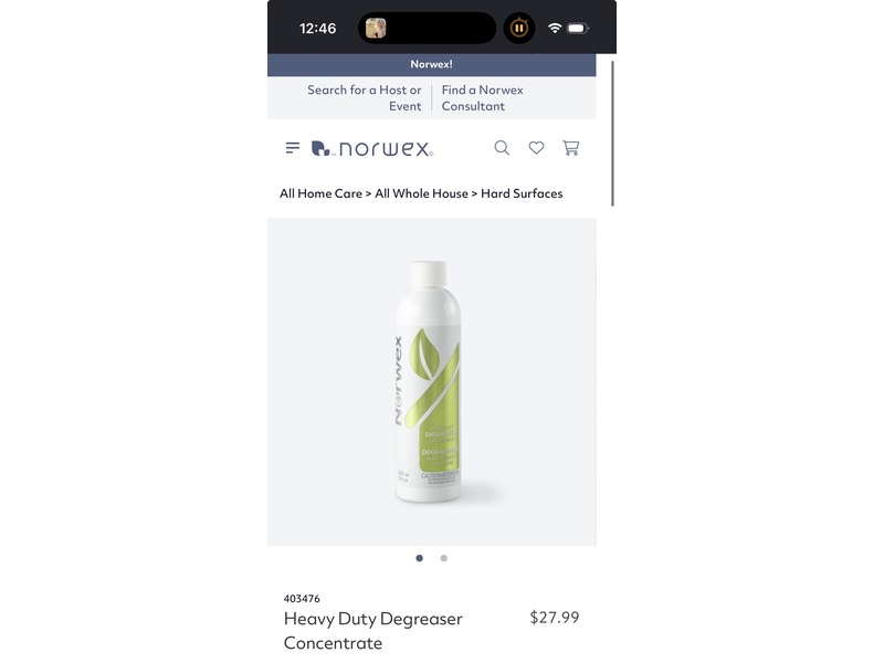 Norwex Heavy Duty Degreaser, 8 fl oz/237 mL