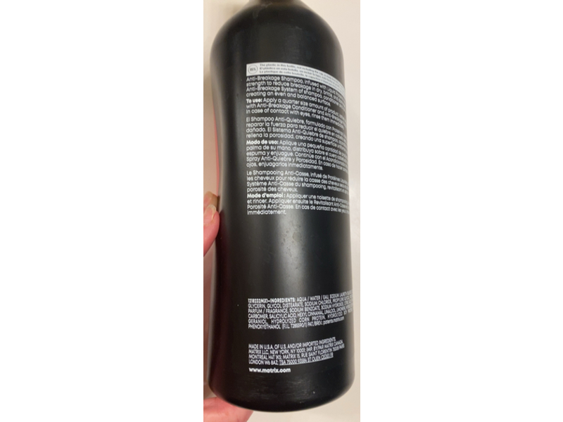Matrix Total Results Insta Liquid Proteins Cure Anti-Breakage Shampoo, 33.8 fl oz/1 L