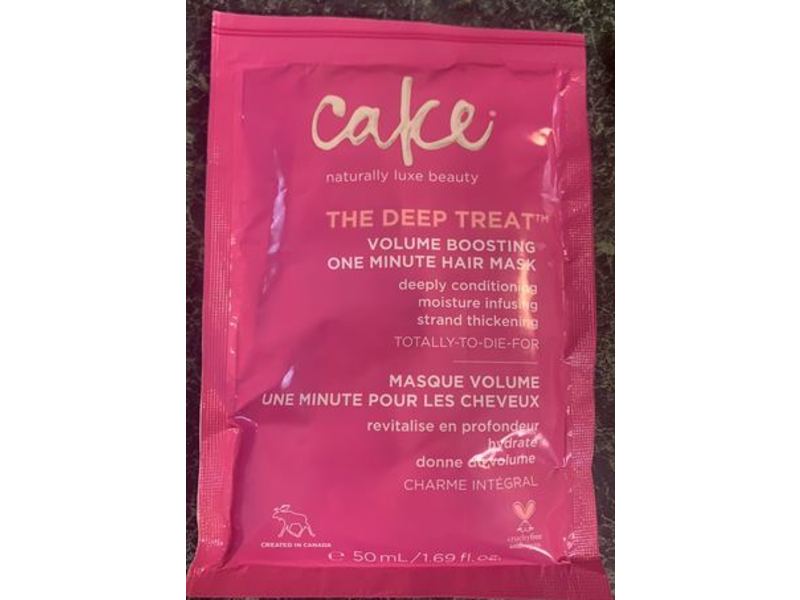 Cake The Deep Treat Volume Boosting One Minute Hair Mask, 1.69 fl oz/50 mL