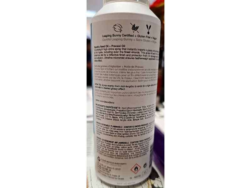 Igk Disco Disco Clear Gloss Shine Spray, 5.3 oz/172 mL