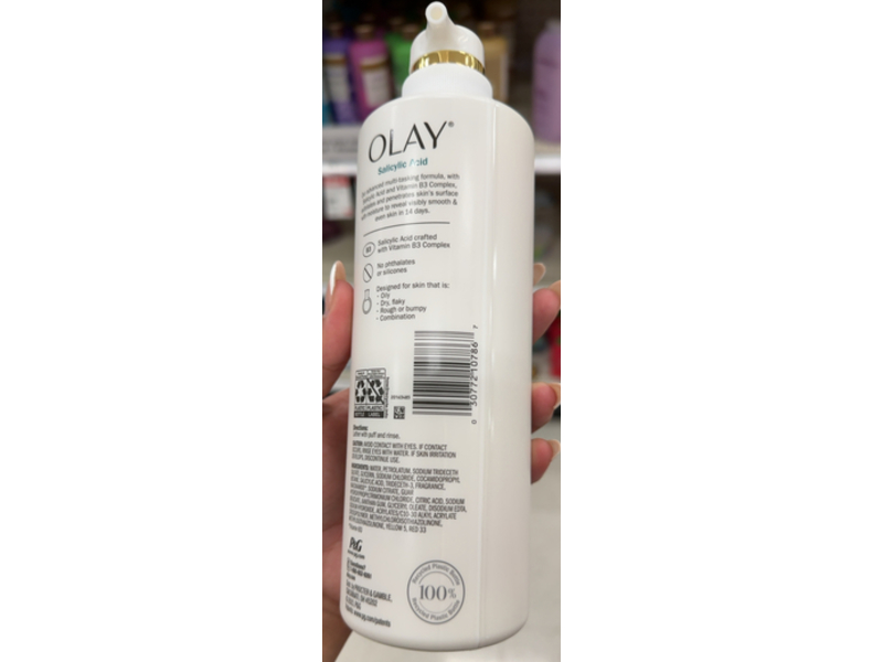 Olay Skin Solutions Hydrating Body Wash, Salicylic Acid, 17.9 fl oz/530 mL, Pack of 4