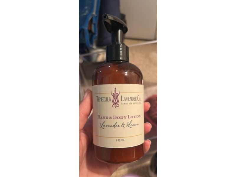 Temecula Lavender Co. Hand & Body Lotion, Lavender & Lemon, 8 fl oz