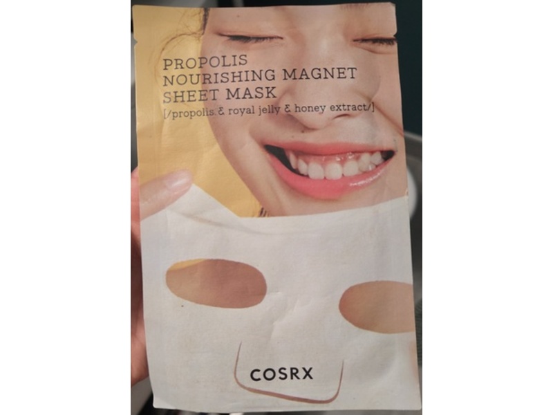 COSRX Propolis Nourishing Magnet Sheet Mask, 0.84 fl oz/25 mL