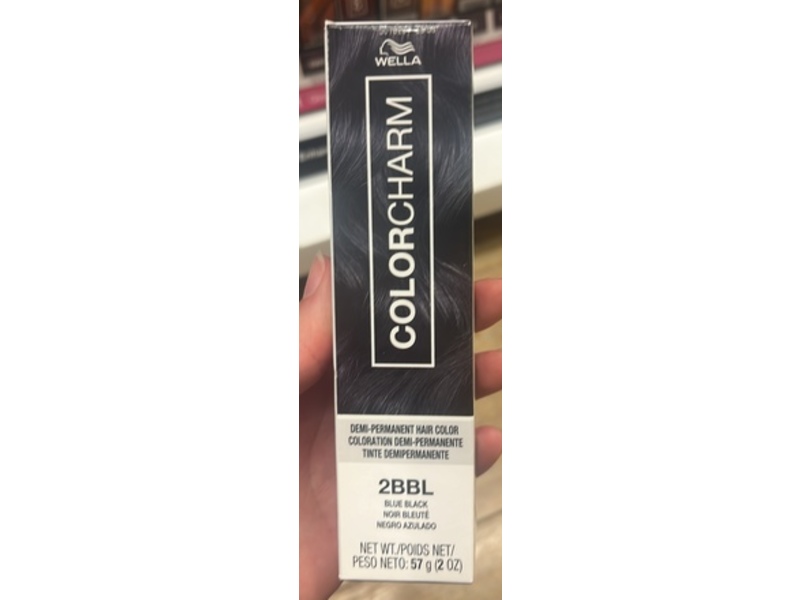 Wella Colorcharm Demi-Permanent Hair Color, 2BBL Blue Black, 2 oz/57 g