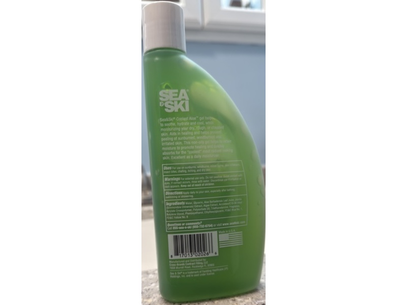 Sea & Ski Coolest Aloe Gel, 8 fl oz/237 mL