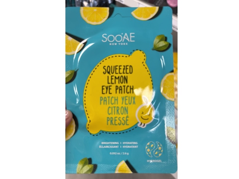 Soo'AE New York Squeezed Lemon Eye Patch, 0.092 oz/2.6 g