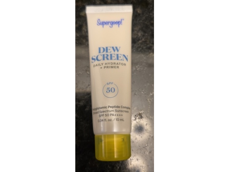 Supergoop! Dewscreen Daily Hydrator + Primer, SPF 50 PA++++, 0.34 fl oz/10 mL