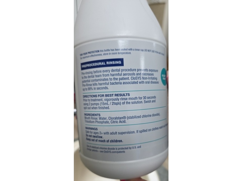 CloSYS Non-Irritating Pre-Rinse, 15 mL