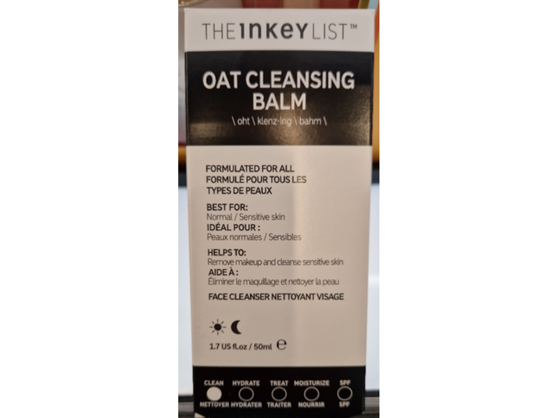 The Inkey List Oat Cleansing Balm, 1.7 fl oz