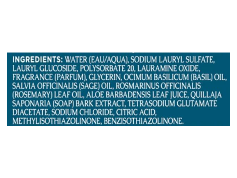 Caldrea Dish Soap, Basil Blue Sage, 16 fl oz/473 mL
