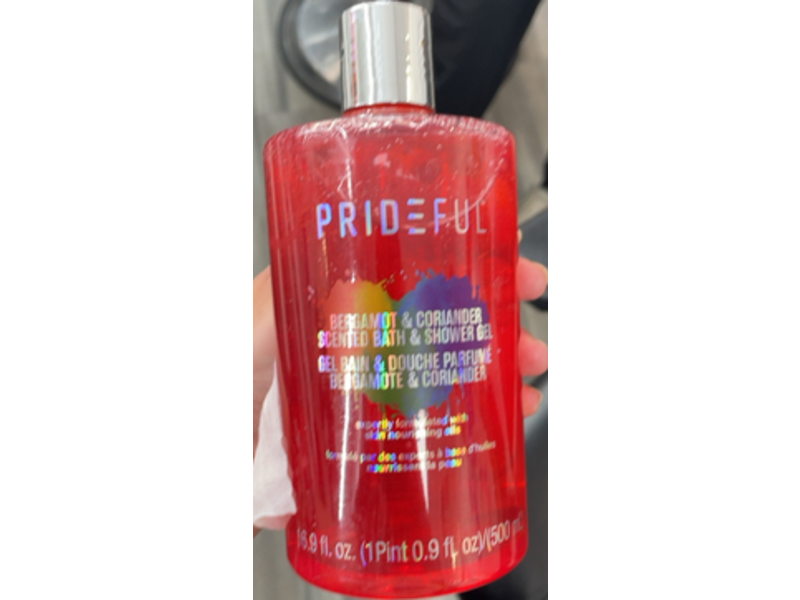 Prideful Bath & Shower Gel, Bergamot & Coriander, 16.9 fl oz/500 mL