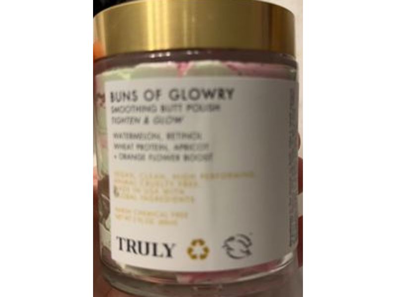 Truly Buns of Glowry Body Polish, Tighten & Glow, 2 fl oz/60 mL