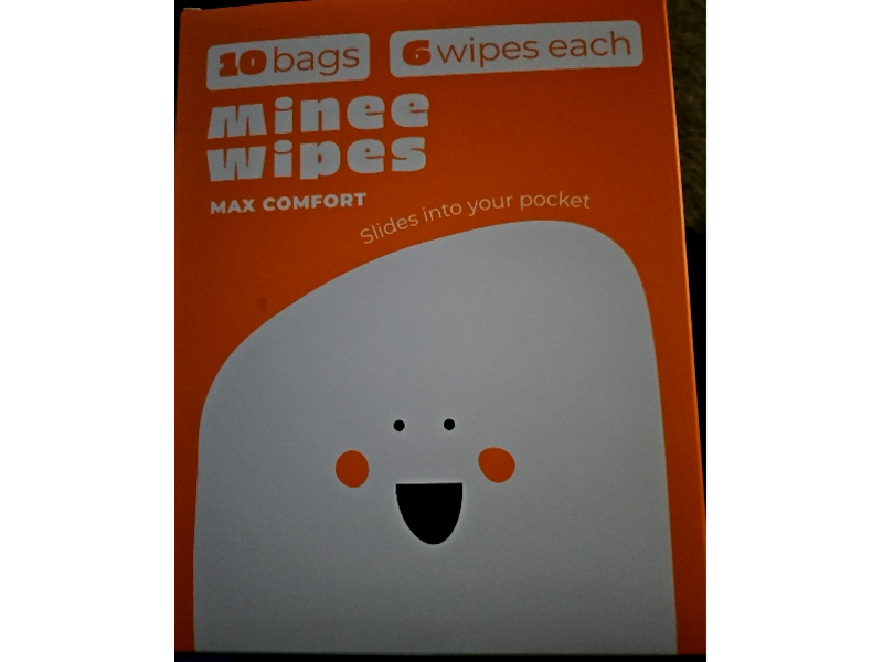 Minee Wipes, 6 Count, Pack Of 10