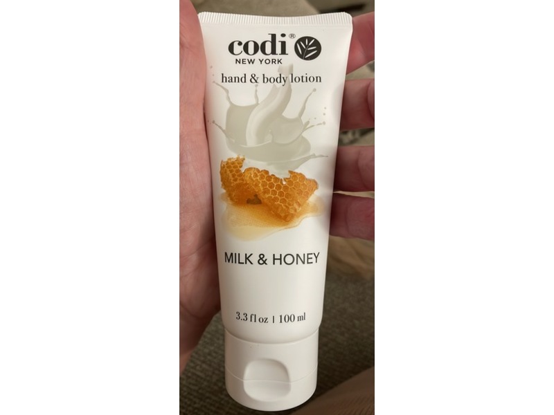 Codi New York Hand & Body Lotion, Milk & Honey, 3.3 fl oz/100 mL