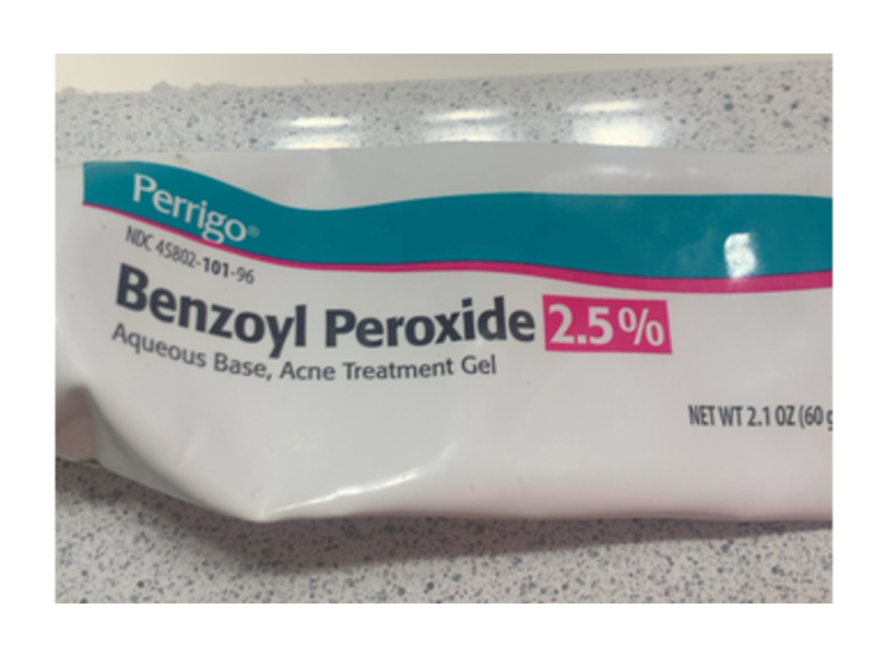 Perrigo Acne Treatment Gel, Benzoyl Peroxide 2.5 %, 2.1 oz/60 g